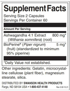 High Absorption Ashwagandha -amp, Black Pepper | Featuring BioPerine 2