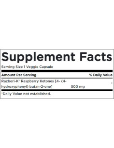 Razberi-K 500 mg / Maximum Strength Raspberry Ketones 2