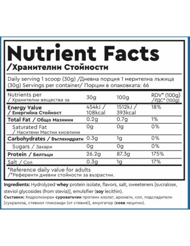 Hydro ISOPRO | 100- Hydrolyzed Isolate