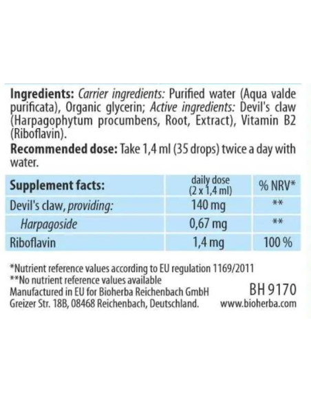 Devil-N39,s Claw Tincture