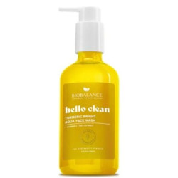 BIOBALANCE HELLO CLEAN ИЗМИВЕН ГЕЛ ЗА ЛИЦЕ С КУРКУМА "TURMERIC BRIGHT", 250 МЛ /9.343/