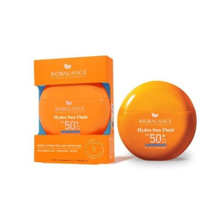 BIOBALANCE СЛЪНЦЕЗАЩ. ФЛУИД HYDRA SUN SPF 50 +, ЗА НОРМ., СУХА И ЧУВ. КОЖА, 40 ГР/9.284/