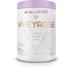 AllNutrition AllDeynn | WheyRose - Lactose Free Protein with DigeZyme 500 грама, 16 Дози Бял шоколад с малини