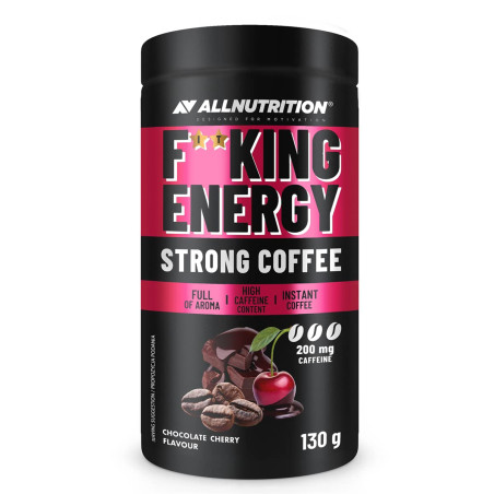 AllNutrition F**KING Energy | Strong Coffee Instant 130 грама, 26 Дози Шоколад с череша