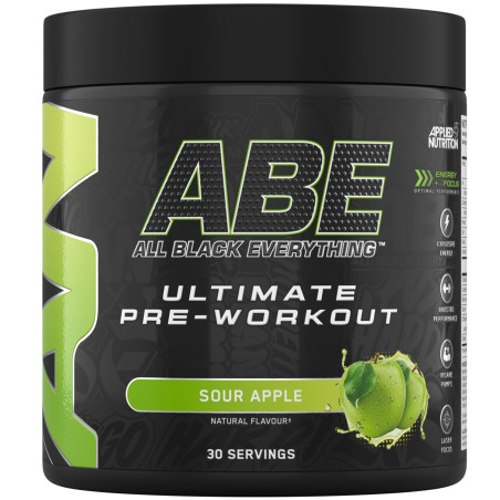 Applied Nutrition ABE - All Black Everything | Ultimate Pre-Workout 375 грама, 30 Дози Кисела ябълка