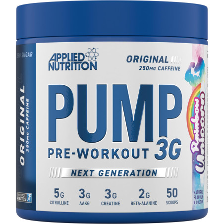 Applied Nutrition Pump 3G | Next Generation Pre-Workout 375 грама, 25 Дози Rainbow Unicorn