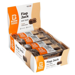 Born Winner Flap Jack Oat Bar | with Topping 12 x 100 грама Троен Шоколад