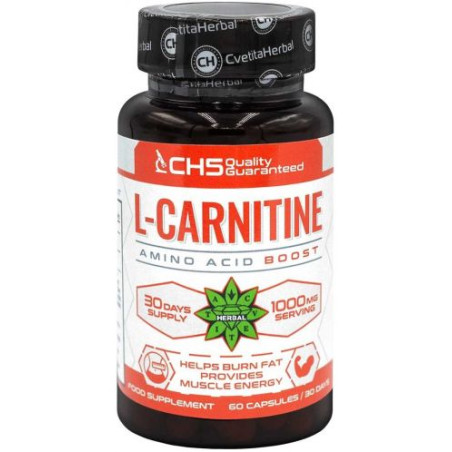 Cvetita Herbal L-Carnitine 500 mg 60 капсули, 60 Дози