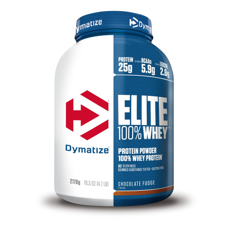 Dymatize Elite 100% Whey 2170 грама, 60 Дози Шоколадов фъдж
