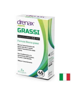 Kонтрол на мазнините с хитозан и екстракт от бял боб Дренакс - Drenax Forte 45 таблетки
