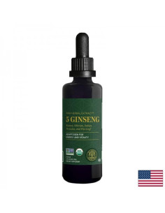5 Ginseng Raw Herbal Extract Енергия, издръжливост и жизнен тонус с 5 вида женшен 59.2 ml капки