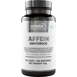 Human Protect Caffeine Anhydrous 200 mg 120 капсули, 120 Дози
