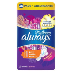 Дамски превръзки always platinum normal quattro x30