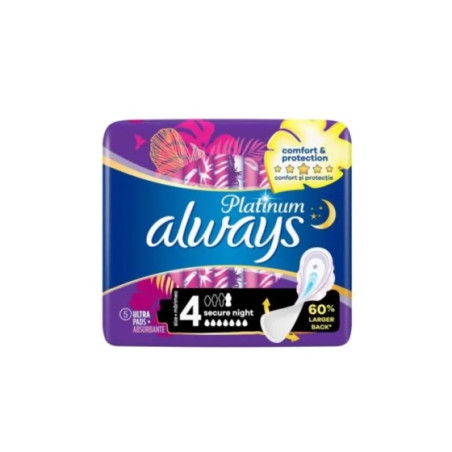 Дамски превръзки always platinum secure night x5