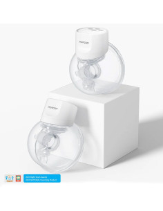 Двойна електрическа помпа за кърма Momcozy S12 Pro, Hands-free, White