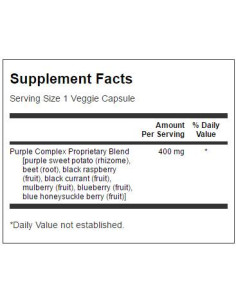 Purple Antioxidants Fruit -amp, Veggie Complex 400 mg 2