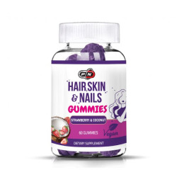 Pure Nutrition - HAIR, SKIN & NAILS GUMMIES - STRAWBERRY & COCONUT - 60 GUMMIES