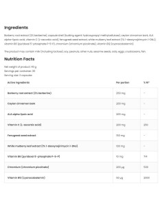 Glucose System Aid | with Berberine, Alpha Lipoic Acid, Cinnamon -amp, Mulberry 2