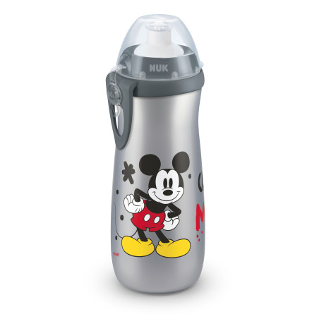 NUK Sports cup Mickey, 450мл., 24+мес. Сиво САМО ЗА ОНЛАЙН МАГАЗИНИ