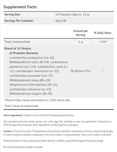 Probiotic-10 50 Billion Powder