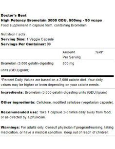 Bromelain 3000 GDU 500 mg | High Potency 2