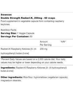 Razberi - K 200 mg | Double Strength Raspberry Ketones 2