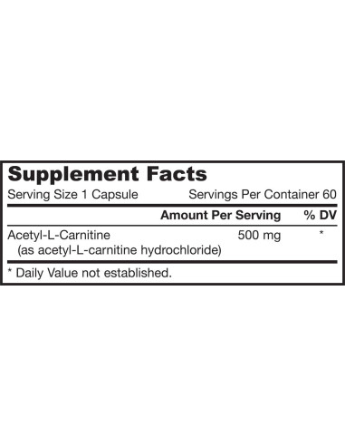 Acetyl L-Carnitine 500 mg