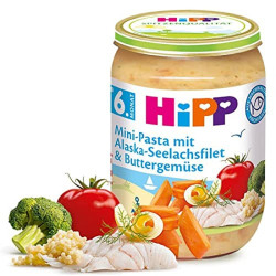 HIPP 9% ДДС Паста с филе треска, зеленчуци 6275, пюре, 190 гр