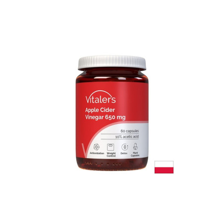 Ябълков оцет – Контрол на теглото и активен метаболизъм, 650 mg, 60 капсули