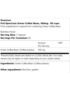 Full Spectrum Green Coffee Bean 400 mg 2