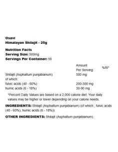 Himalayan Shilajit 500 mg | with 40-60- Fulvic Acid 2