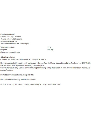 Oregano 450 mg