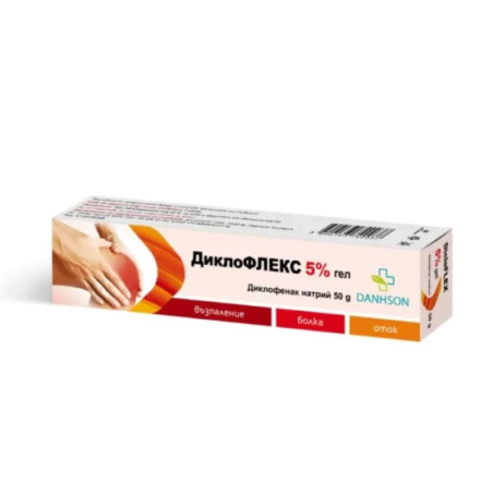 Диклофлекс 5% гел при болка и възпаление 50г Danhson