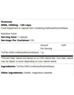 MSM 1000 mg 2