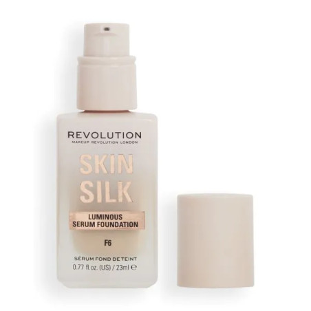 Makeup Revolution озаряващ серум фон дьо тен Skin Silk F6