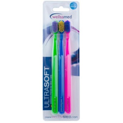 Wellsamed четка за зъби Ultrasoft  3 бр. в блистер