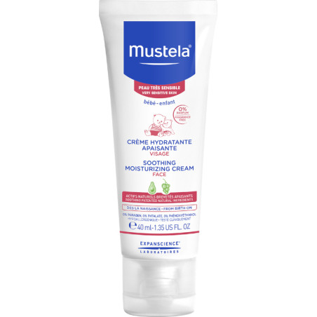 Mustela  крем за лице за чувствителна и много чувствителна кожа   40 ml