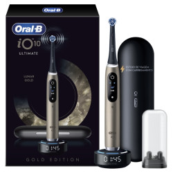 ORAL-B iO 10 Gold Edition, електрическа четка за зъби, лунно златисто