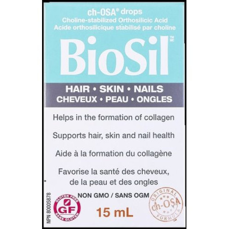 BioSil™ Hair, Skin & Nails/ Коса, кожа и нокти 15 ml x 30 дневни дози Natural Factors