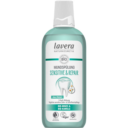 lavera Вода за уста Sensitive & Repair без алкохол 400 мл
