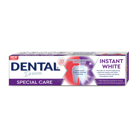 ПАСТА ЗА ЗЪБИ ДЕНТАЛ DREAM SPECIAL CARE INSTANT WHITE 75 мл