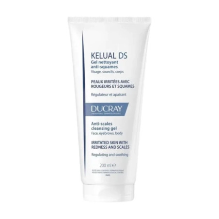 Ducray kelual ds пенещ се почистващ гел за лице 200ml