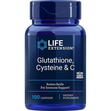 Glutathione, Cysteine & C / Глутатион, Цистеин и витамин С х 100 капсули
