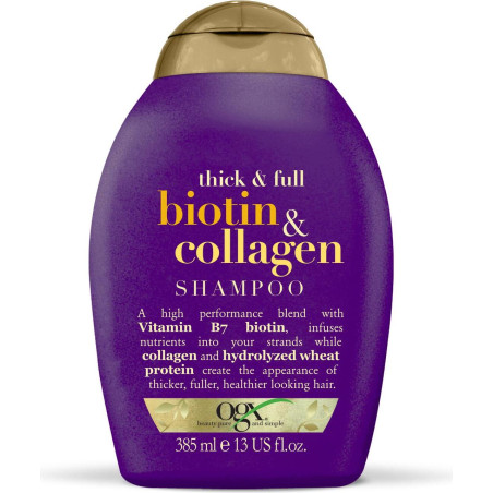 OGX Biotin & Collagen Шампоан за коса с биотин и колаген 385 мл - за плътност и обем на косата