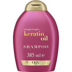 OGX Keratin Oil Шампоан за коса с кератин и арганово масло 385 мл - за сила и блясък на косата