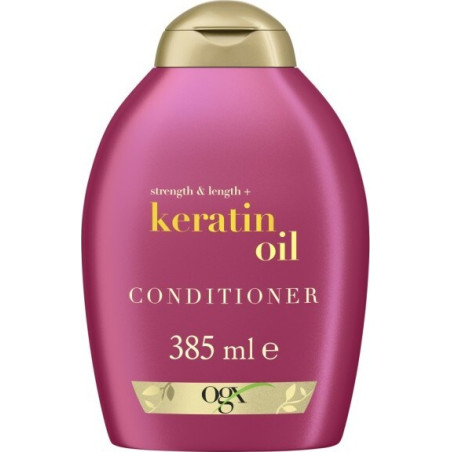 OGX Keratin Oil Балсам за коса с кератин и арганово масло 385 мл - за сила и блясък на косата