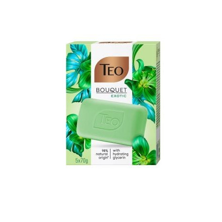 TEO ТВЪРД САПУН BOUQUET EXOTIC 5 X 70 гр