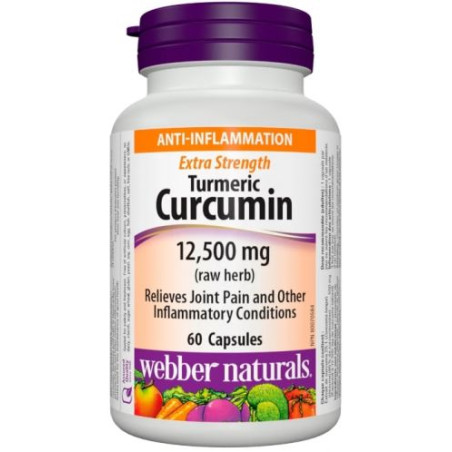 Turmeric Curcumin Extra Strength/ Куркума (куркумин) 500 mg х 60 капсули Webber Naturals