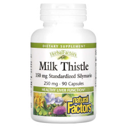 Milk Thistle / Бял трън, 250 mg, 90 капсули Natural Factors