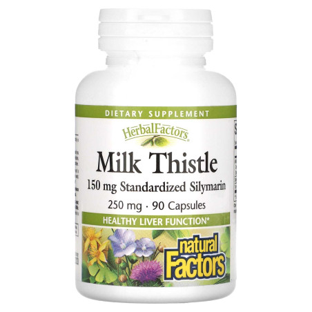 Milk Thistle / Бял трън, 250 mg, 90 капсули Natural Factors